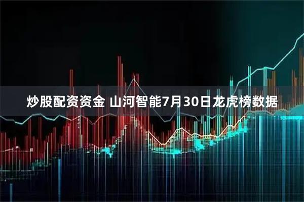 炒股配资资金 山河智能7月30日龙虎榜数据